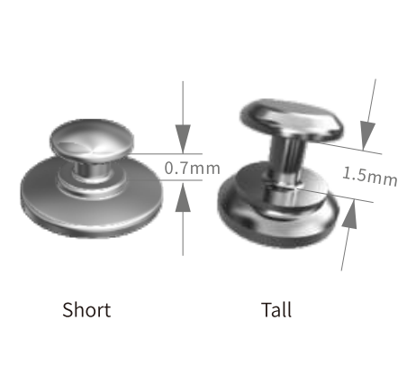 Lingual Buttons "3B Ortho" Round Base, bondable (10 pcs)