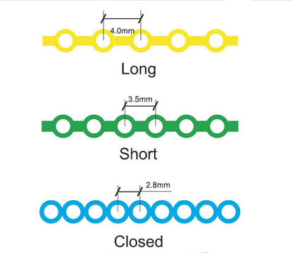Orthodontic Dental Elastic Chain 4.5 m, transparent